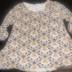 Floral Patterned Women's Top